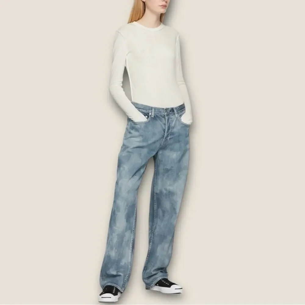 GRLFRND | Bella Boyfriend Jeans | Multiple Sizes | Marble Wash | New with Tags
